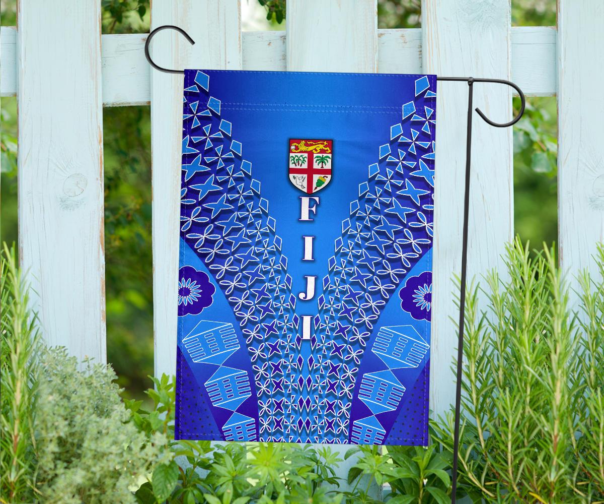 Fiji Drua Flag Tapa - Polynesian Pride