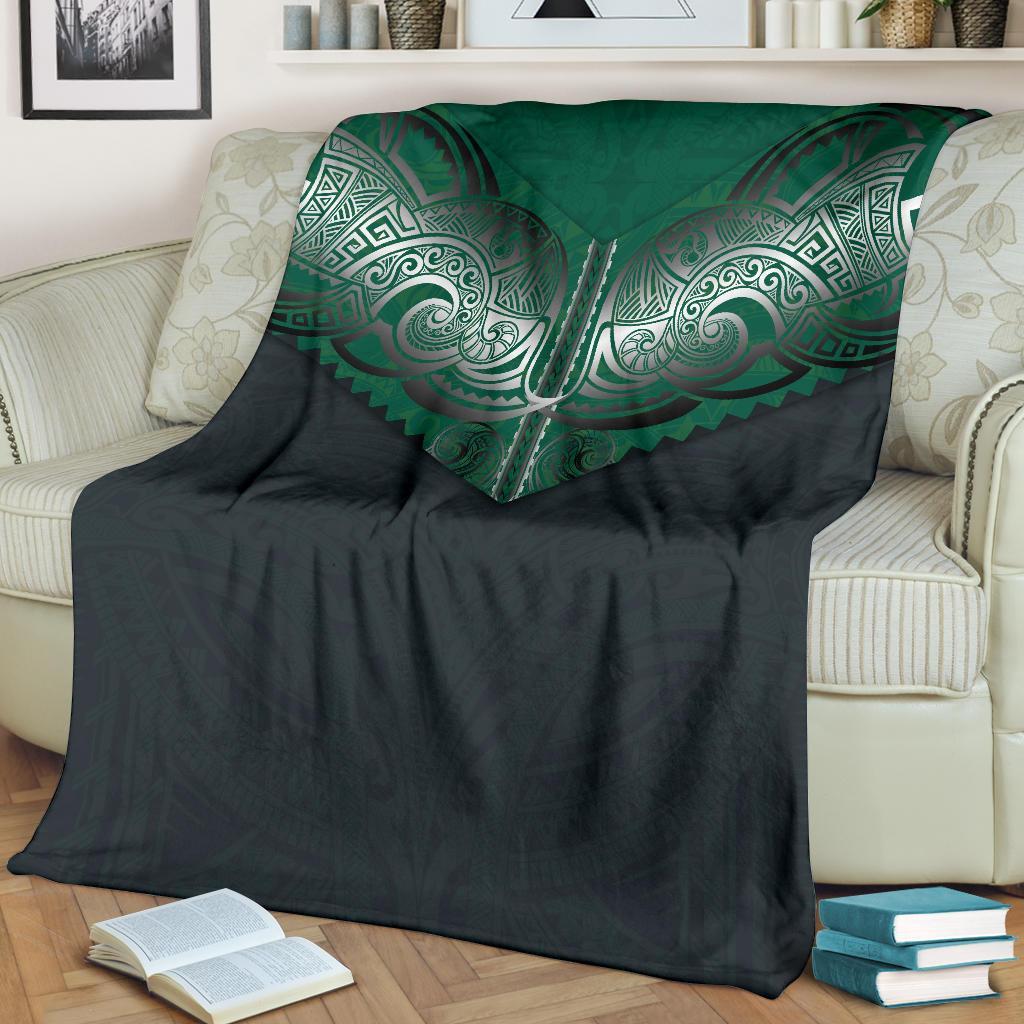 Koru Polynesian Tattoo Premium Blanket - Polynesian Pride