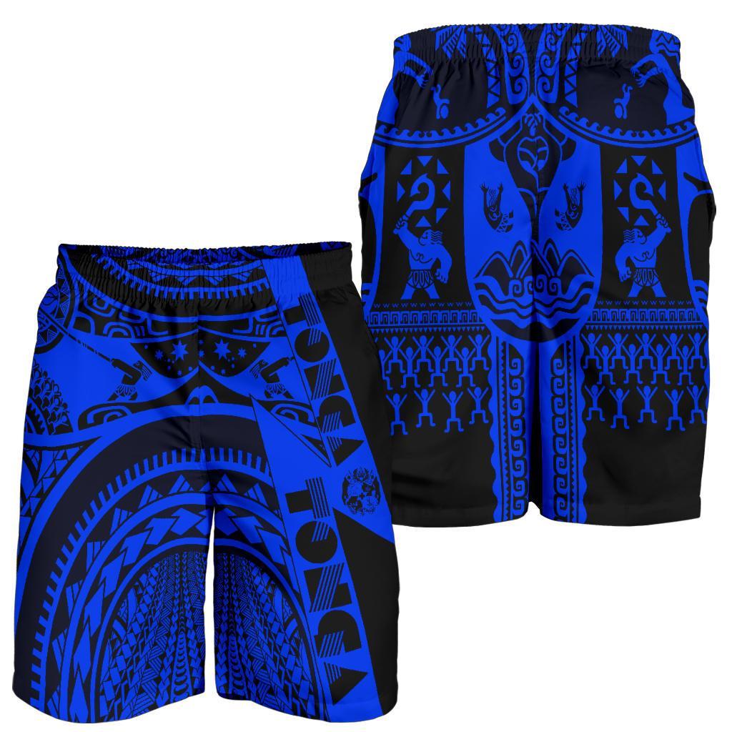 Polynesian Men's Shorts - Maui Moana Tattoo with Seal Tonga - Polynesian Pride