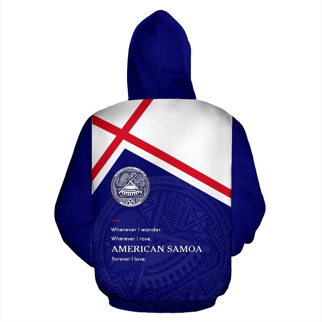 American Samoa Hoodie American Samoa Flag Seal Forever I Love - Polynesian Pride