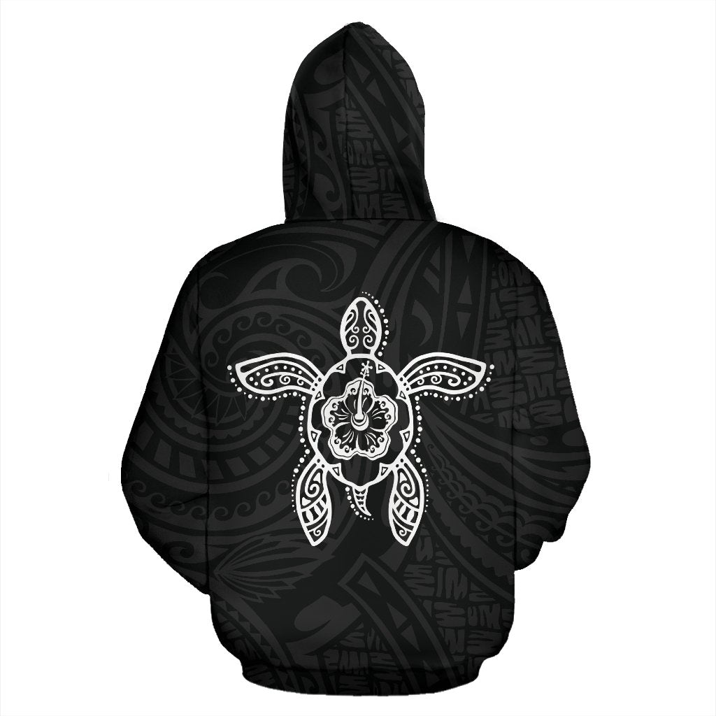 Hawaii Turtle Hoodie Warrior Style - Polynesian Pride