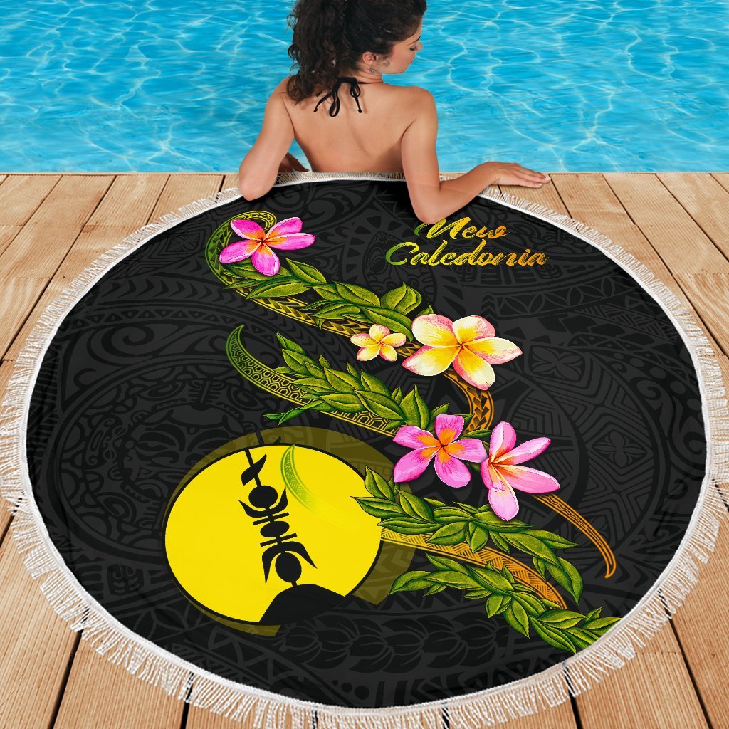 New Caledonia Beach Blanket - Plumeria Tribal - Polynesian Pride