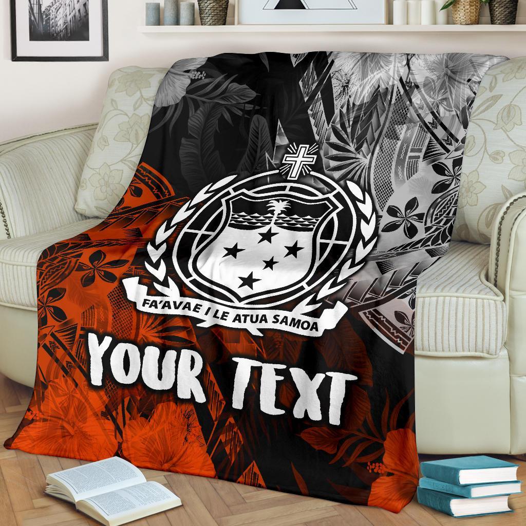 Samoa Polynesian Personalised Premium Blanket - Vintage Polynesian Style - Polynesian Pride