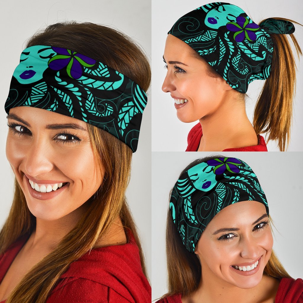 Hula Girl Polynesian Bandana 3 - Pack - Turquoise - AH - Polynesian Pride