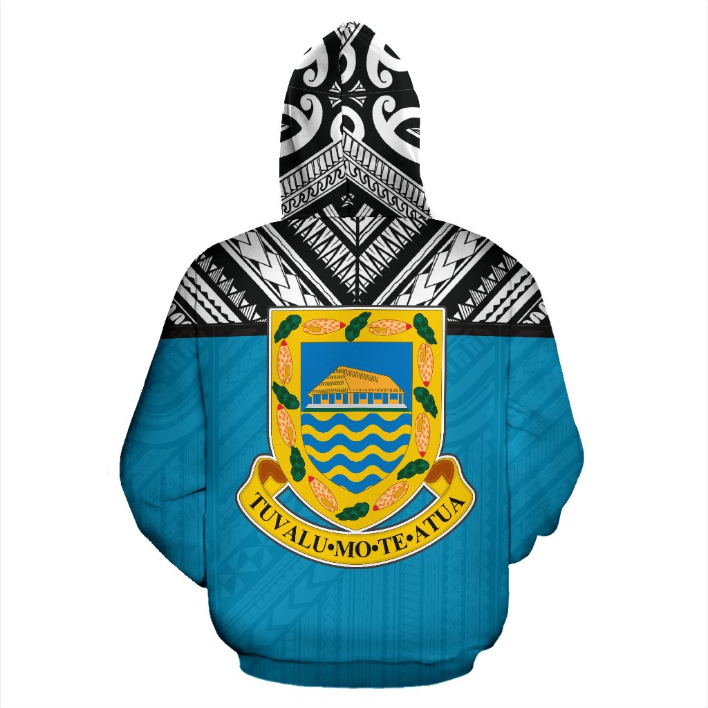 Tuvalu All Over Hoodie Polynesian Hoodie Style - Polynesian Pride