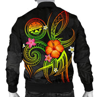 Federated States of Micronesia Polynesian Men's Bomber Jacket - Legend of FSM (Reggae) - Polynesian Pride