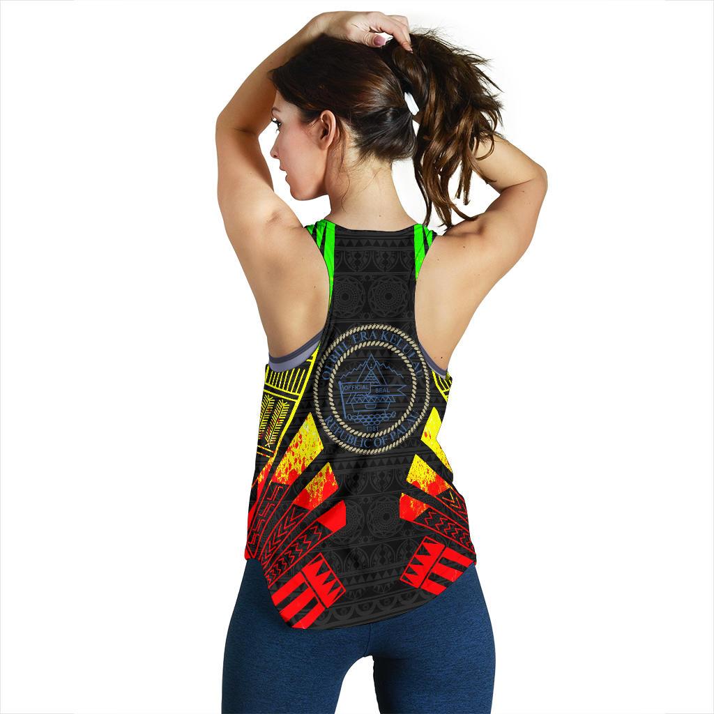 Palau Women Racerback Tank - Polynesian Tattoo Reggae - Polynesian Pride