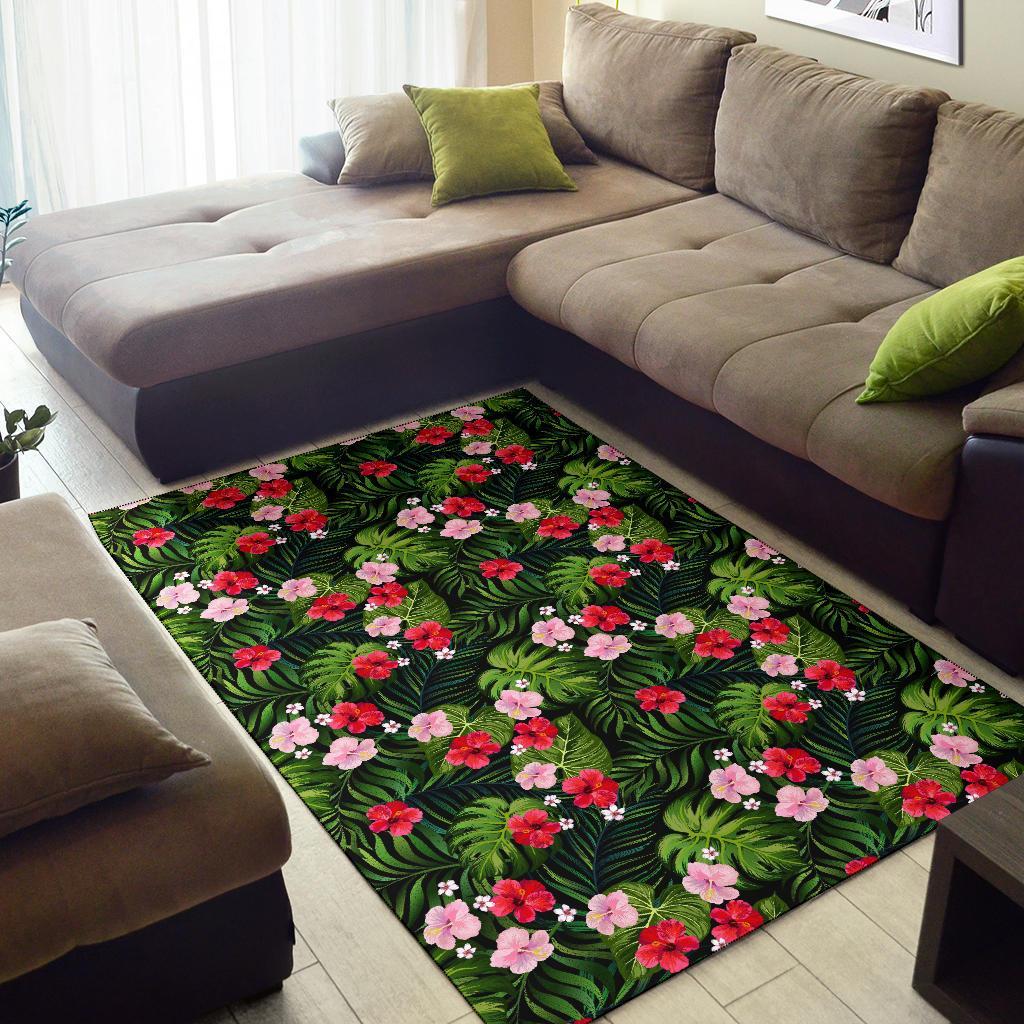 Tropical Flower Mix Rug - Polynesian Pride