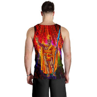 Hawaii Men's Tank Top - Hawaii King Polynesian Patterns - Polynesian Pride