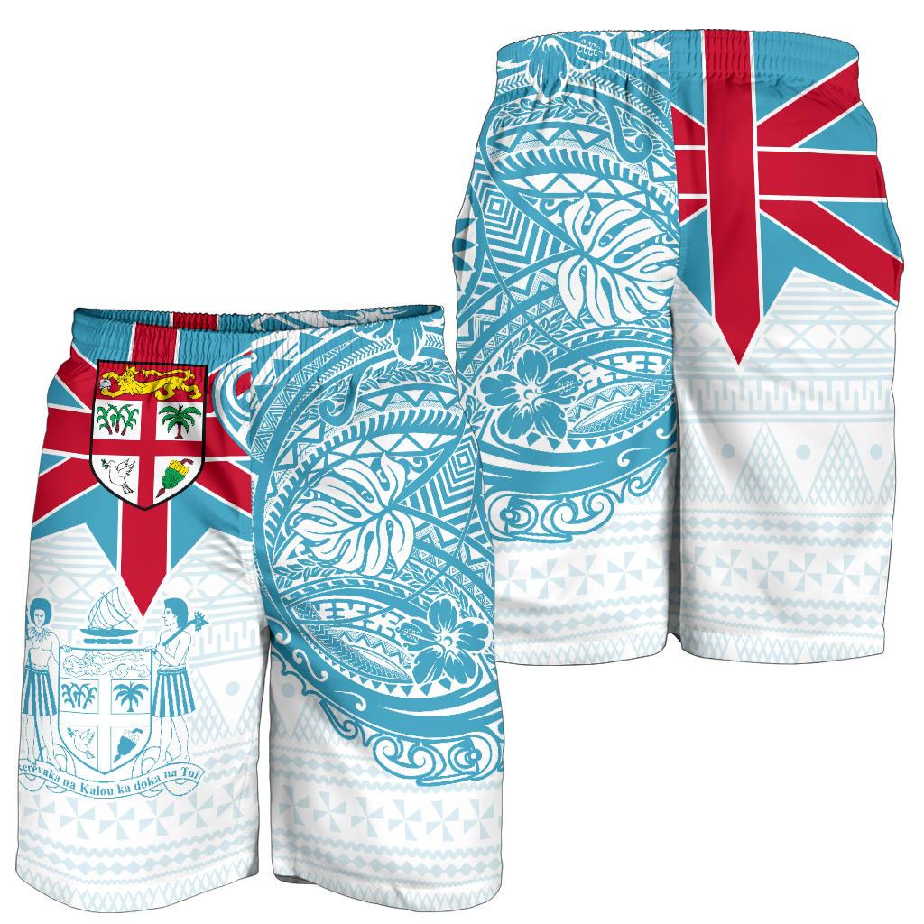 Fiji Polynesian Men's Short - Fiji Flag with Coat of Arms - Polynesian Pride