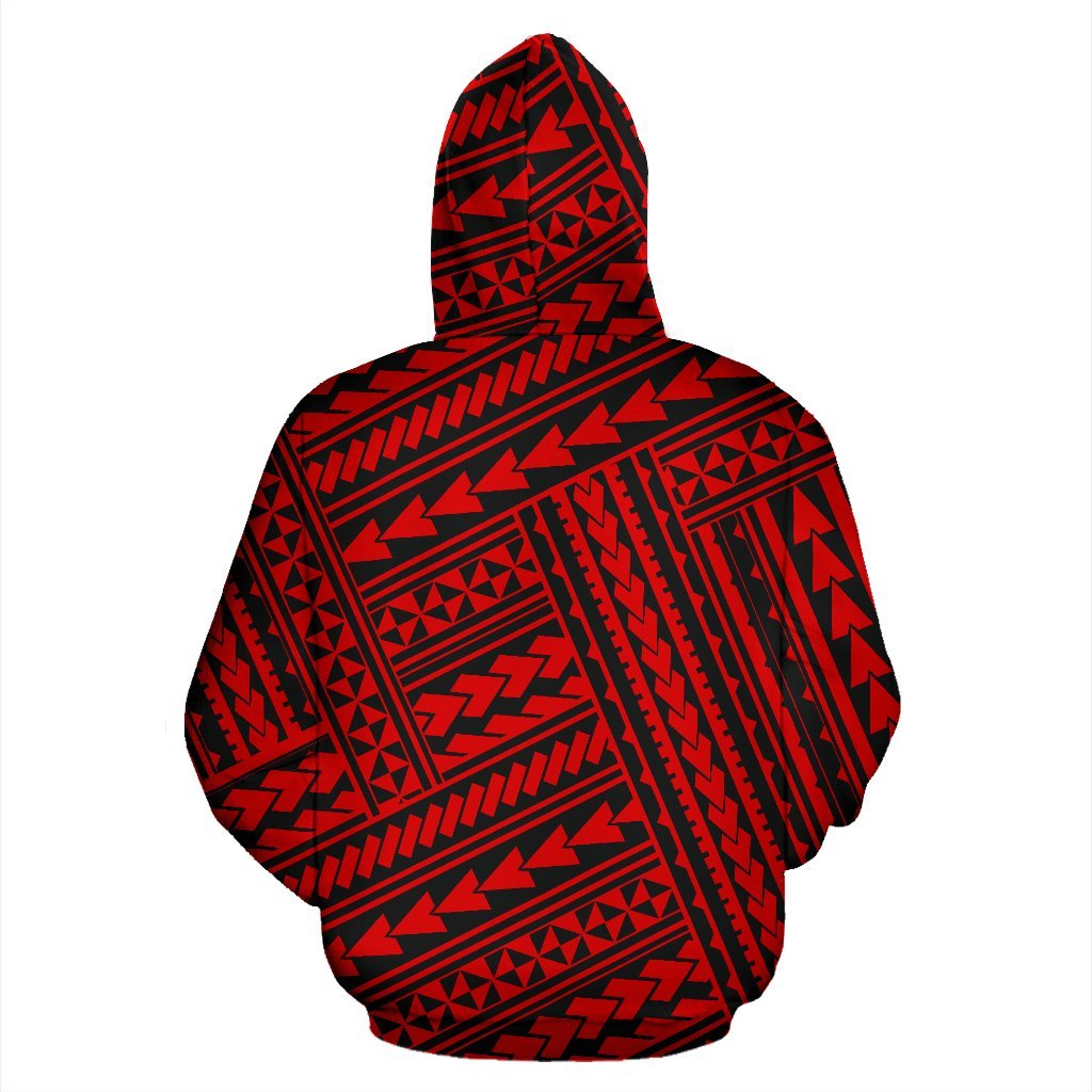 Hawaii Hoodie Polynesian Nation Red Pullover - Polynesian Pride