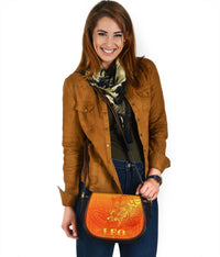 Sun In Leo Zodiac Saddle Bag Polynesian Tattoo Simple - Orange - Polynesian Pride