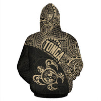 Tonga Zip up Hoodie Tonga Coat of Arms In Turtle Polynesian Tattoo0 - Polynesian Pride