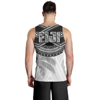 Fiji Rugby Polynesian Men's Tank Top White - Polynesian Pride