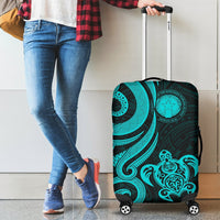 Northern Mariana Luggage Covers - Tentacle Turtle Turquoise - Polynesian Pride
