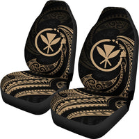 Hawaii Polynesian Car Seat Covers - Gold Tribal Wave - Polynesian Pride