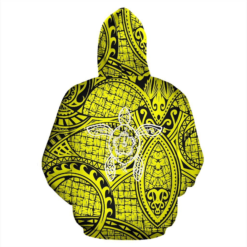 Hawaii Turtle Polynesian Hoodie Warrior Style - Polynesian Pride