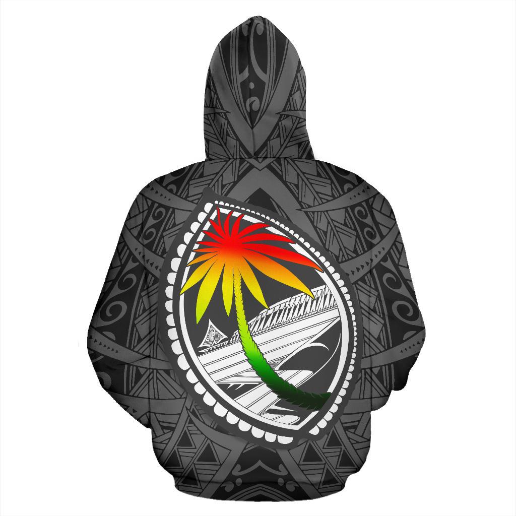 Guam All Over Hoodie Polynesian Turtle Style - Polynesian Pride