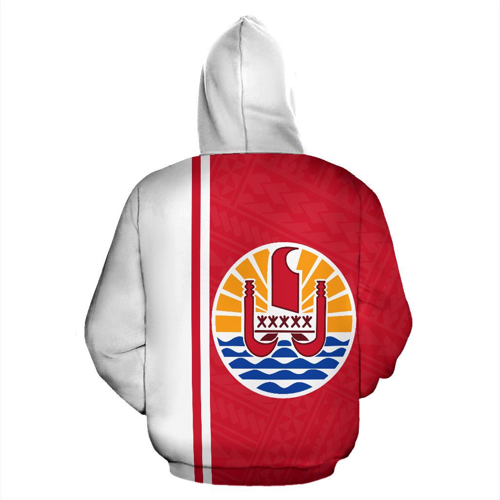 Tahiti All Over Hoodie Polynesian Straight Version - Polynesian Pride