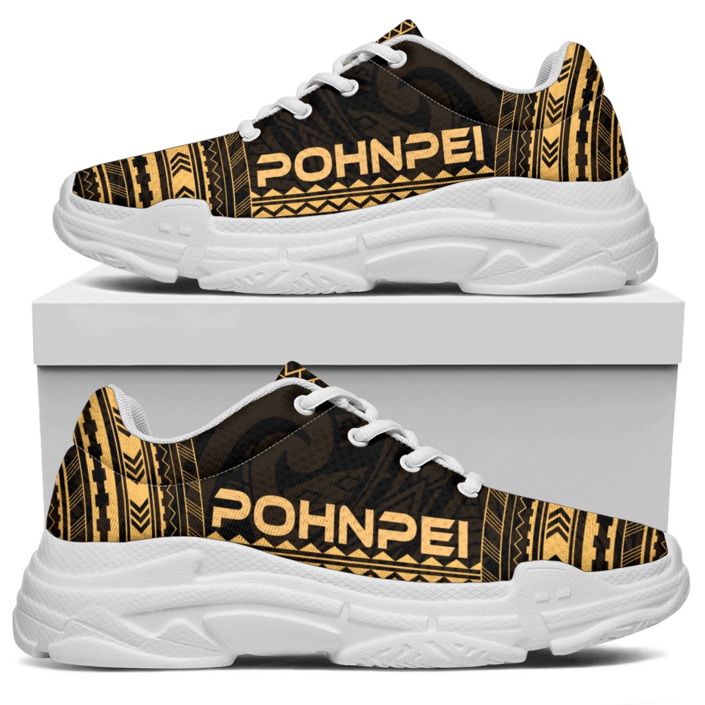 Pohnpei Chunky Sneakers - Polynesian Chief Gold Version - Polynesian Pride