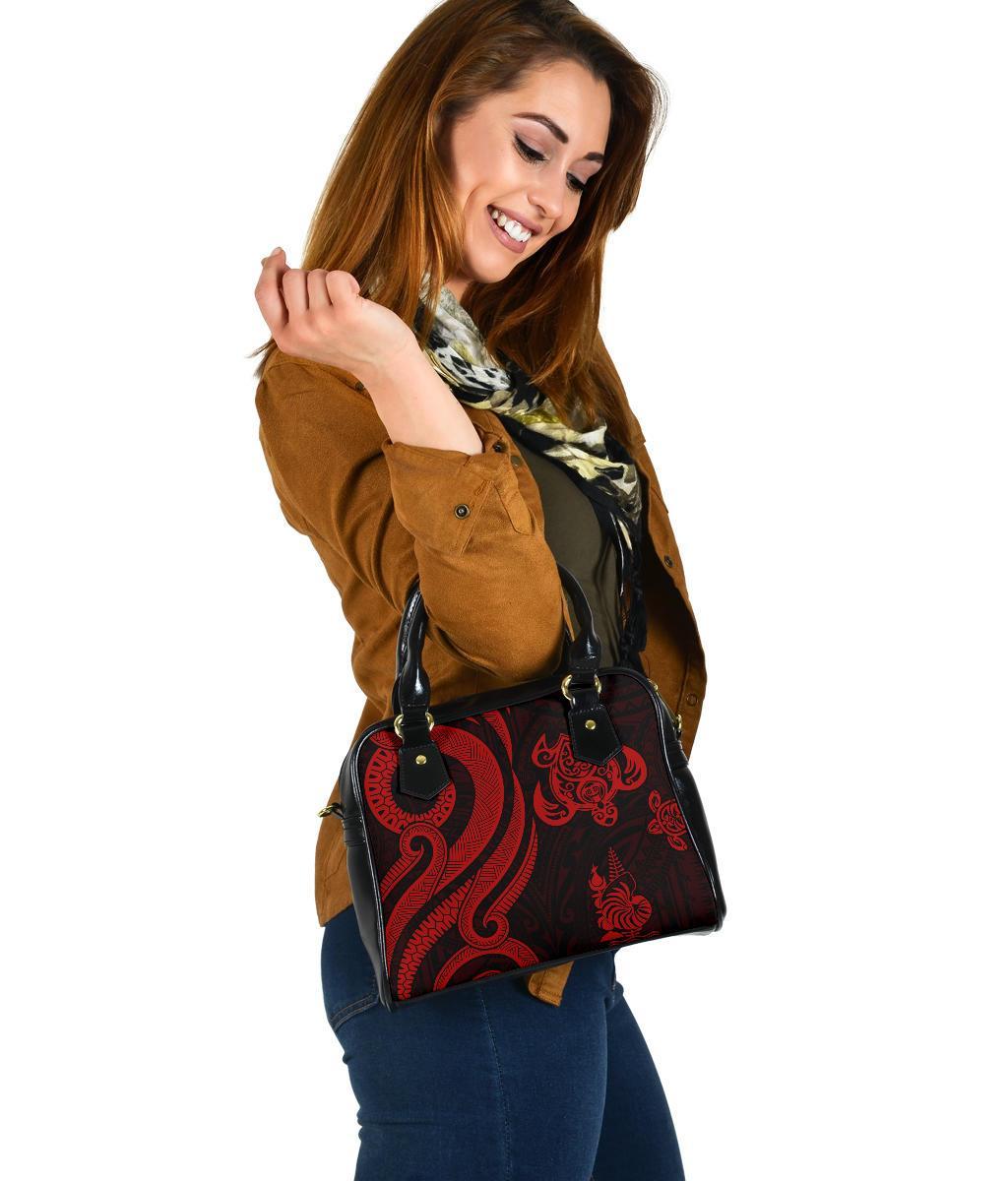 New Caledonia Shoulder Handbag - Red Tentacle Turtle - Polynesian Pride