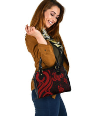 New Caledonia Shoulder Handbag - Red Tentacle Turtle - Polynesian Pride