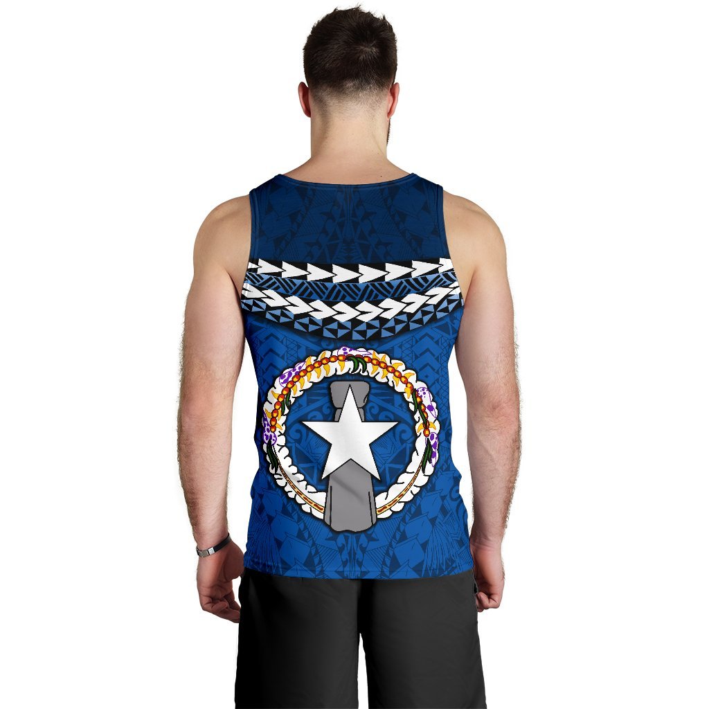 Northern Mariana Islands Polynesian Men Tank Top - Vibes Version - Polynesian Pride
