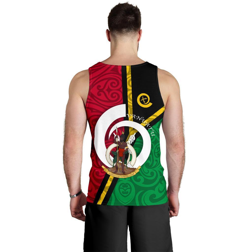 Vanuatu Flag Design Men Tank Top - Polynesian Pride