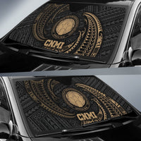 Polynesian Northern Mariana Islands Sun Shades - Gold Tribal Wave - Polynesian Pride