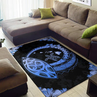 Hawaii Turtle Hibiscus Corner Map Polynesian Area Rug AH - Polynesian Pride