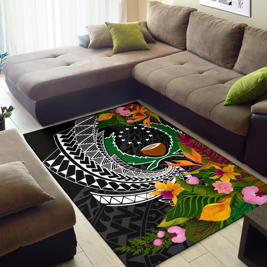 Pohnpei State Area Rug - Seal Spiral Polynesian Patterns - Polynesian Pride