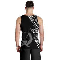 Pohnpei Men's Tank Top - Micronesian Pattern Flash Black - Polynesian Pride