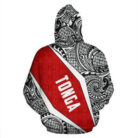 Tonga Polynesian Hoodie Tonga Coat of Arms Polynesian Tattoo - Polynesian Pride