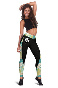 Hawaii Tropical Plants Pattern Leggings - Polynesian Pride