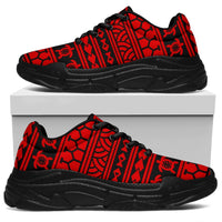 Polynesian tattoo tribal Red Chunky Sneakers - Polynesian Pride