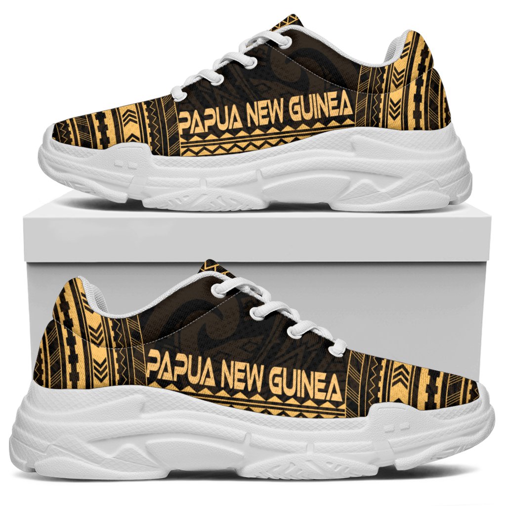 Papua New Guinea Chunky Sneakers - Polynesian Chief Gold Version - Polynesian Pride