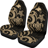 Papua New Guinea Car Seat Covers - Gold Tentacle Turtle - Polynesian Pride