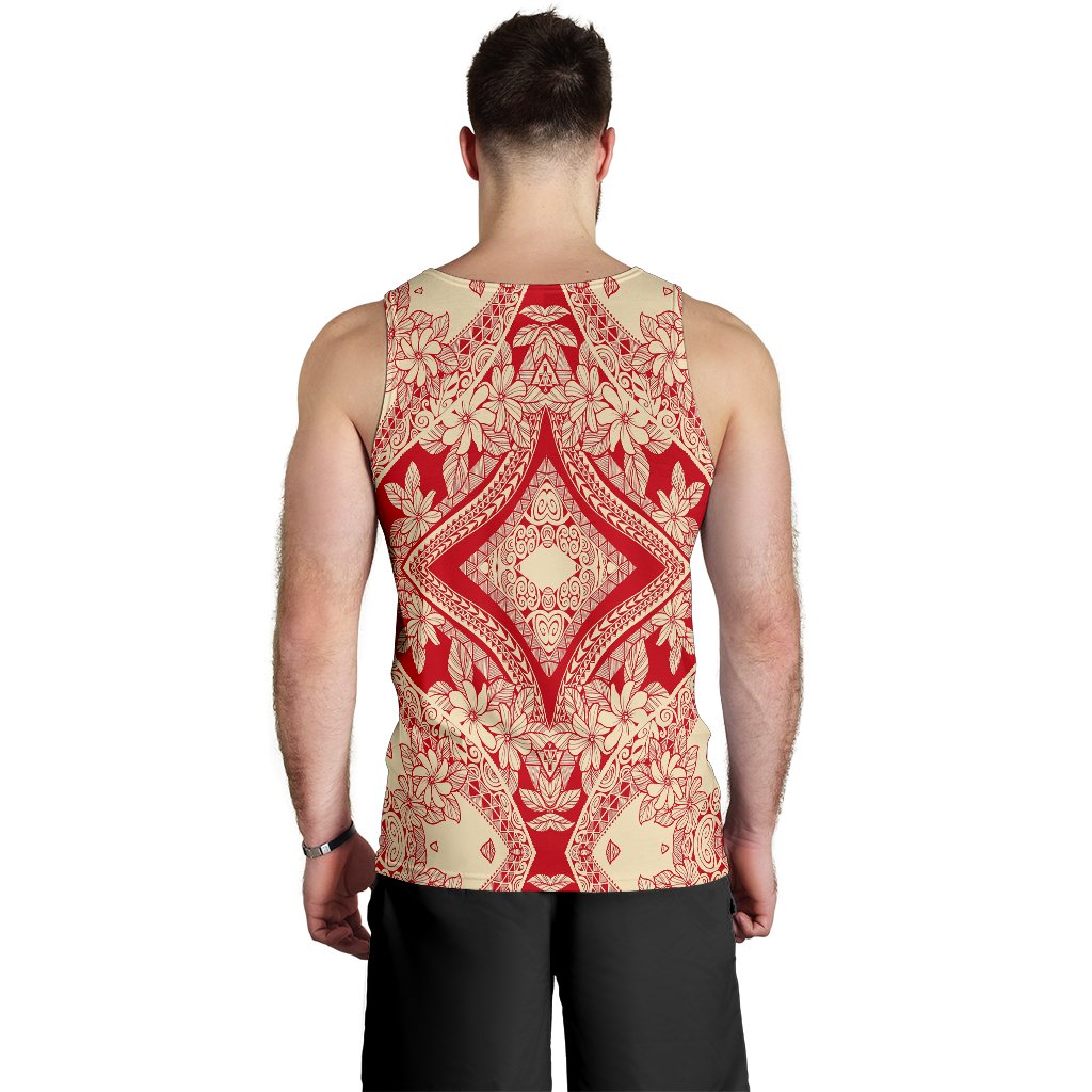 Polynesian Men's Tank Top Red And Yellow - Polynesian Pride