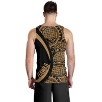 Hawaii Gold Polynesian Men's Tank Top - Circle Style - Polynesian Pride