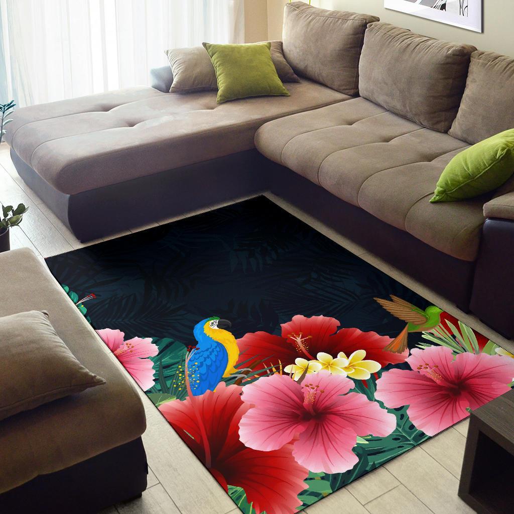 Forest Hibiscus Area Rug AH - Polynesian Pride