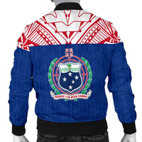 Samoa Men's Bomber Jacket - Polynesian Design - Polynesian Pride