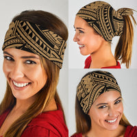 Polynesian Lines Tatau Gold Unisex Bandana - Polynesian Pride