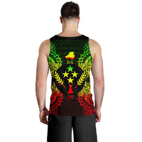Kosrae Polynesian Men Tank Top Map Reggae - Polynesian Pride