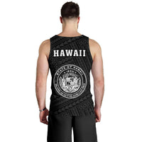 Hawaii Kakau Polynesian Coat Of Arms Men's Tank Top - White - Polynesian Pride