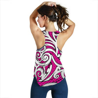 Polynesian Maori Ethnic Ornament Pink Women's Racerback Tank Top - Polynesian Pride