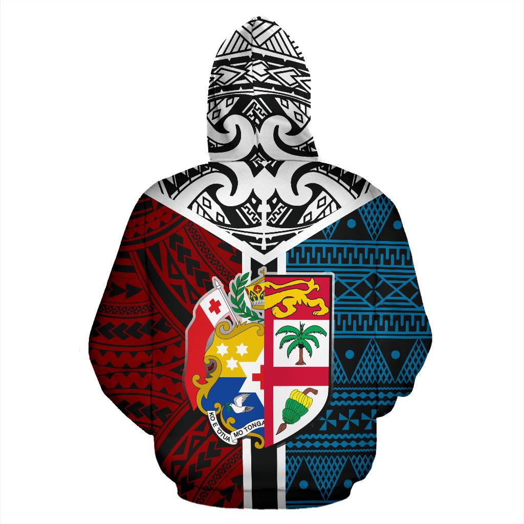 Tonga Fiji All Over Hoodie - Polynesian Pride