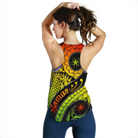 Samoa Women's Racerback Tank - Samoa Polynesian Decorative Patterns - Polynesian Pride
