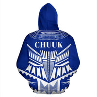 Chuuk All Over Zip up Hoodie Micronesian Tattoo Design - Polynesian Pride