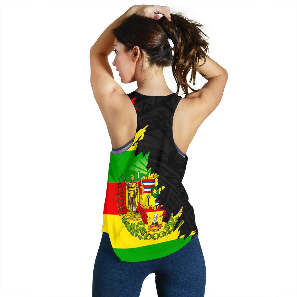 Hawaii Women's Racerback Tank - Wrap Style - Polynesian Pride