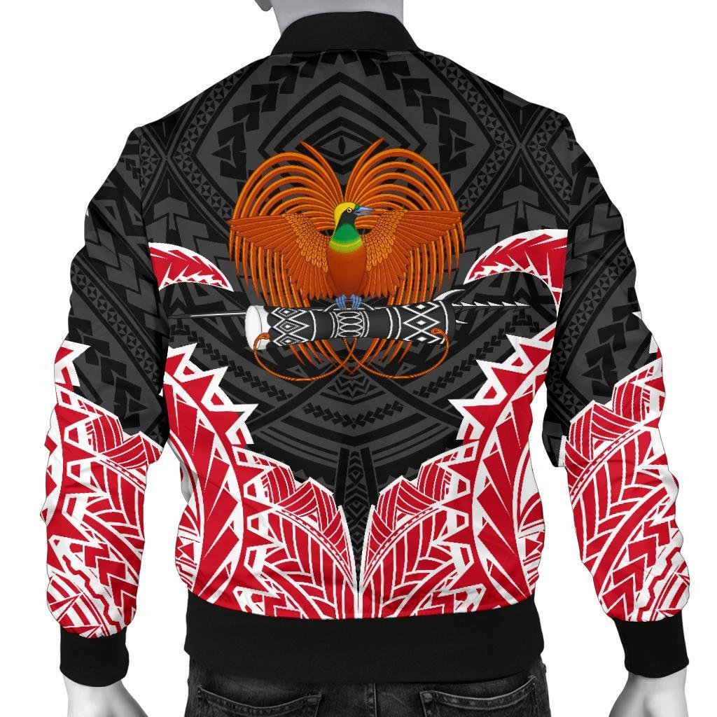 Papua New Guinea Premium Men's Bomber Jacket - Polynesian Pride